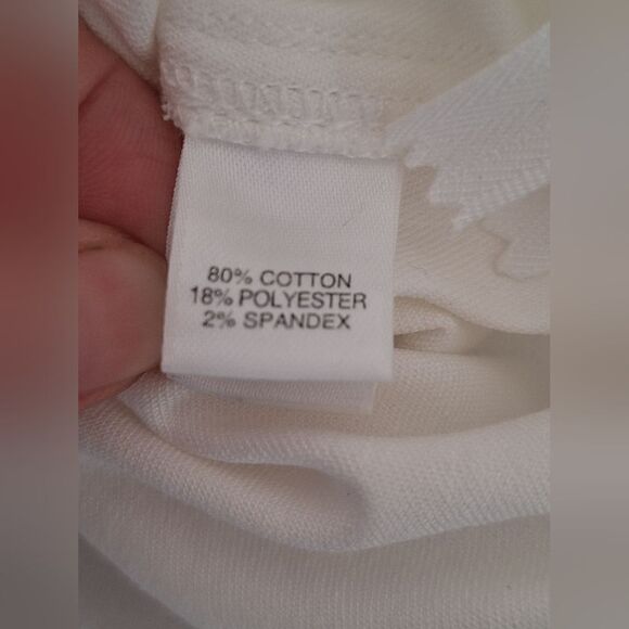 St.John white cotton low-rise trousers with zippers size 4 - Picture 5 of 11